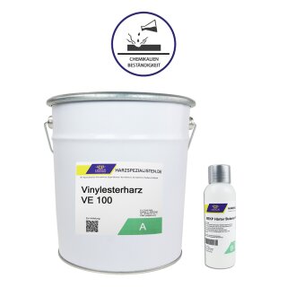 Vinylester Laminierharz SKresin VE 100  mit Härter 5 kg Harz + 100 g Härter