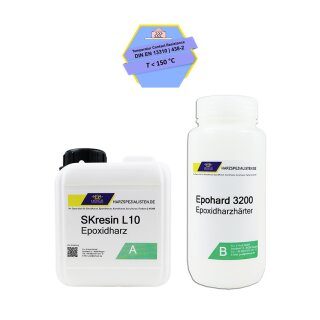 Epoxid Beschichtungsharz TopCoat mit Epohard 3200 Härter 1,55 kg (1 kg Harz + 550 g Härter)