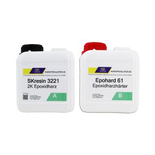 Temperaturbeständiges Epoxid Versiegelungsharz SKresin 3221 mit Epohard 61 Härter 2,44 kg (1,84 kg Harz + 600 g Härter)