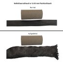 Kohlefaserschlauch &oslash; 12-55 mm Flechtschlauch mit 34,70 g/m je lfm