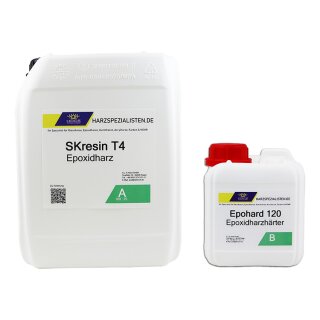 Epoxid Versiegelungsharz SKresin T4 mit Epohard 120 Härter 3,75 kg (3 kg Harz + 750 g Härter)