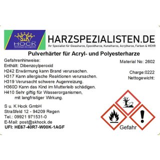 Acrylprimer AS100 zu 1 kg Harz mit 30 g Härter