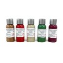 Farbpasten Set 5 x 50 g inkl. braun, rot, gelb, grün...