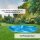 GFK Teichset Polyester bis 20 m²  in RAL 5015 himmelblau