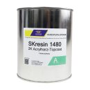 Acryl TopCoat Premium Top Coat in Farbe: schwarz 1 kg mit 30 g H&auml;rter