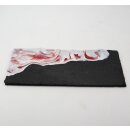 Schieferplatten Set rechteckig Epoxidharz mit Farben in rot wei&szlig; und multicolor