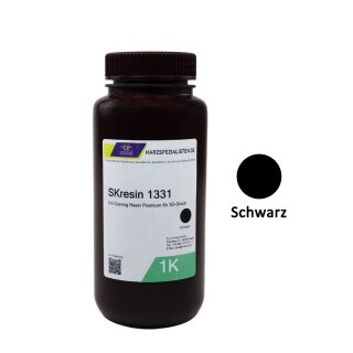 UV Curing Resin Premium 1331 black - 3D Druck Harz für DLP Drucker Farbe schwarz