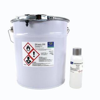 Polymergießharz SKresin 255 Polyestergießharz mit MEKP Härter für Polymeranwendungen 5 kg Harz + 100 g Härter