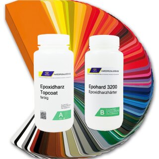 Epoxidharz TopCoat in Kundenprojektfarbe nach RAL 825 g...