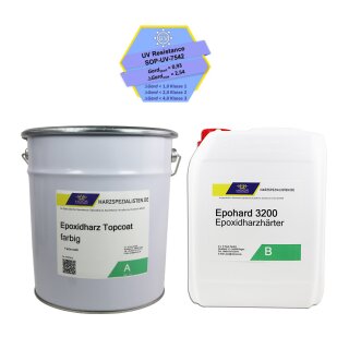 Epoxid Beschichtungsharz TopCoat weiß mit Epohard...