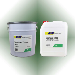 Epoxid Beschichtungsharz TopCoat laubgrün mit Epohard 3200 Härter 8,25 kg (5,5 kg Harz + 2,75 kg Härter)