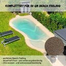 Strandpool- Beach Pool Set - Beach feeling bis 50 m&sup2; - sandstein