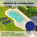 Strandpool- Beach Pool Set - Beach feeling bis 50 m&sup2; - marineblau