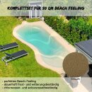 Strandpool- Beach Pool Set - Beach feeling bis 50 m&sup2; - sandgelb