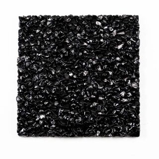 Steinteppich Marmorkiesel Nero Ebano - Schwarz MUSTER