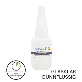 Cyanacrylat  - Sekundenkleber glasklar für Kunststoffe 20 g