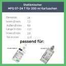Statikmischer Quadro MFQ 07-24 T f&uuml;r 200 ml Kartuschen im 2K System