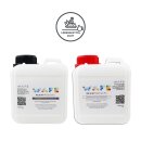 PREMIUM 5.0 Silicone Blue - 2K Abformsilikon aus Silikon Kautschuk 2 kg (A 1 kg + B 1 kg)
