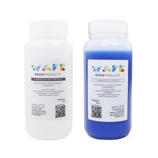 PREMIUM 200 Silicone Blue - Abformsilikon aus Silikon Kautschuk 1 kg (A 500 g + B 500 g)