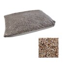 Steinteppich Marmorkiesel Arabescato - Braun Mix 25 kg