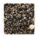 Steinteppich Marmorkiesel Grigio Ghedi - Braun-Grau 25 kg