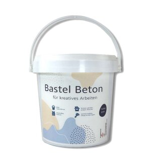 Kreativ Bastelbeton - GRAU - Gießbeton 1 kg