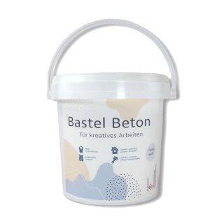 Kreativ Bastelbeton - WEISS- Gießbeton 1 kg