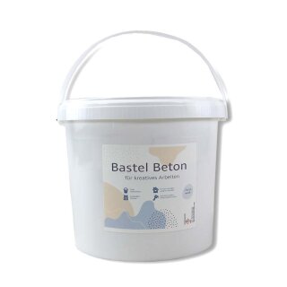 Kreativ Bastelbeton - WEISS- Gießbeton 5 kg