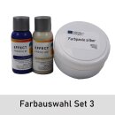 ARTRESIN Starter Set - Kunstharz Resin Art SET SET 3: Blau, Perlwei&szlig;, Silber