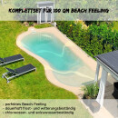 Strandpool - Beach Pool Set - Beach feeling bis 100 m&sup2; beige