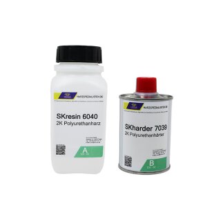 Polyurethan Vergussharz und Versiegelung farblos 650 g (A 400 g + B 250 g)