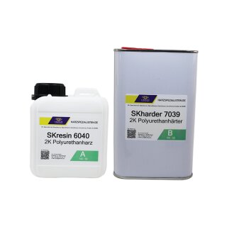 Polyurethan Vergussharz und Versiegelung farblos 1,3 kg (A 800 g + B 500 g)