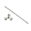 Konus R&uuml;hrer Edelstahl mit 80 mm &Oslash; - Becherr&uuml;hrer - inklusive R&uuml;hrstange 300 x 8 mm