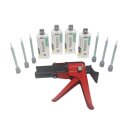 Doming Harz glasklar in 2K Kartusche - SKresin 6511 zu 4x 50 ml inkl. 6 Stk. Statikmischer und Mischpistole