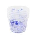 Mischbecher 750 ml mit Scala - 5 St&uuml;ck