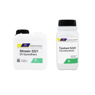 Temperaturbeständiges Epoxid Gieß- und Versiegelungsharz SKresin 3221 mit Epohard 5220 Härter