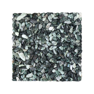 Steinteppich Marmorkiesel 4,0 - 8,0 mm Verde Alpi - Green Grey MUSTER