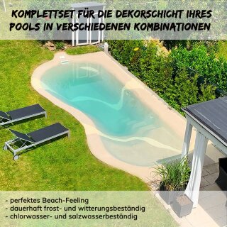Strandpool- Beach Pool Set - Dekorschicht Set