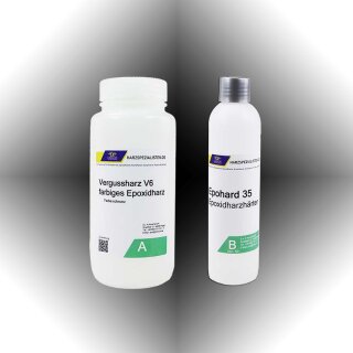 Epoxidharz Vergussharz BLACK mit Epohard 35 Casting Schwarz