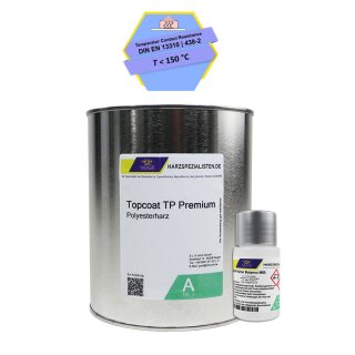 Topcoat Premiumqualität ISO/NPG, farblos 1 kg TopCoat mit 20 g Härter