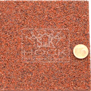 1 kg Quarzsand in der Farbe Terracotta 0,8 - 1,2 mm