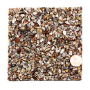 Steinteppich Marmorkiesel Arabescato - Brown Mix 1 kg