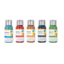 Farbpasten Set 5 x 50 g inkl. rot, grün, blau und braun