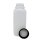 1Liter Weithalsflasche 310 HDPE, vierkantig, naturfarben 1 Karton mit 81 Flaschen inkl. Verschluss