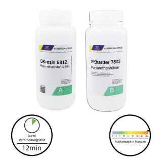 PUR (Resin) 12 Minuten Gießharz SKresin 6812 Systemharz 500 g (A 250 g + B 250 g)