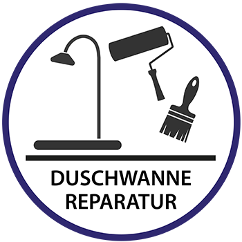 Ein Piktogramm für Duschwannen Reparaturen