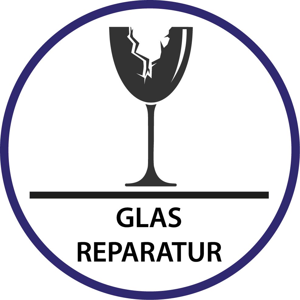 Ein Piktogramm für die Glasreparatur